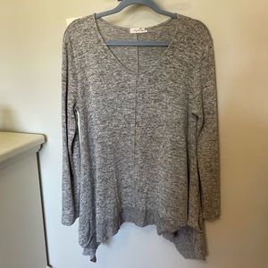 Soft flowy gray sweater- size XL